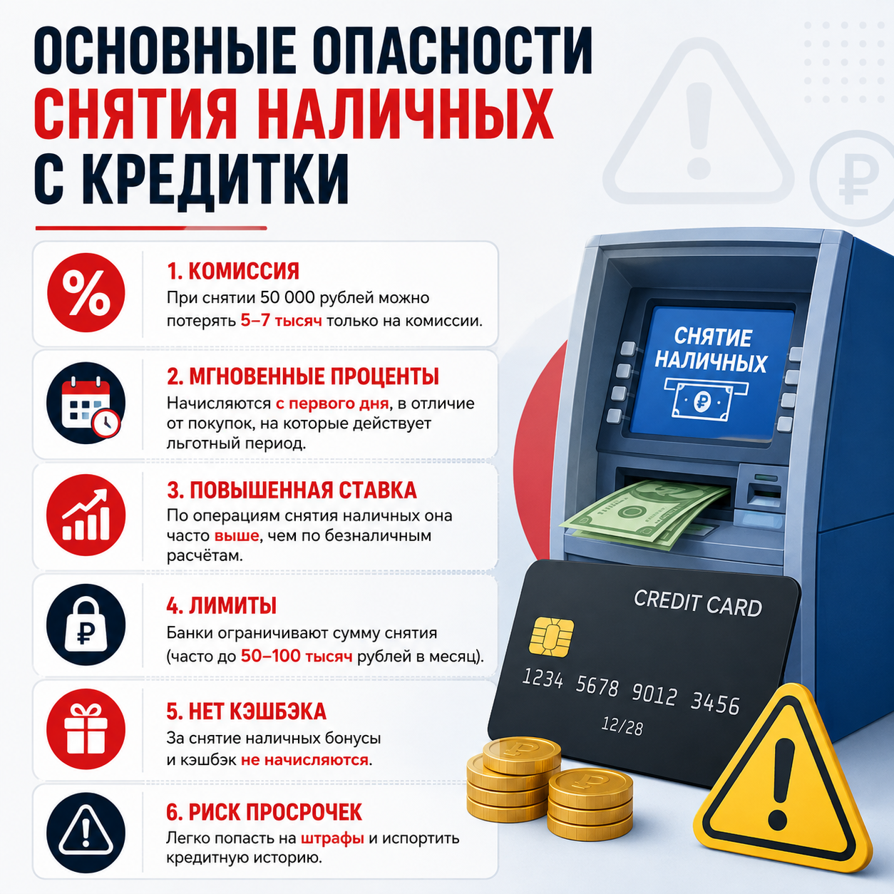 Чем опасно снятие наличных с кредитной карты: история одного решения