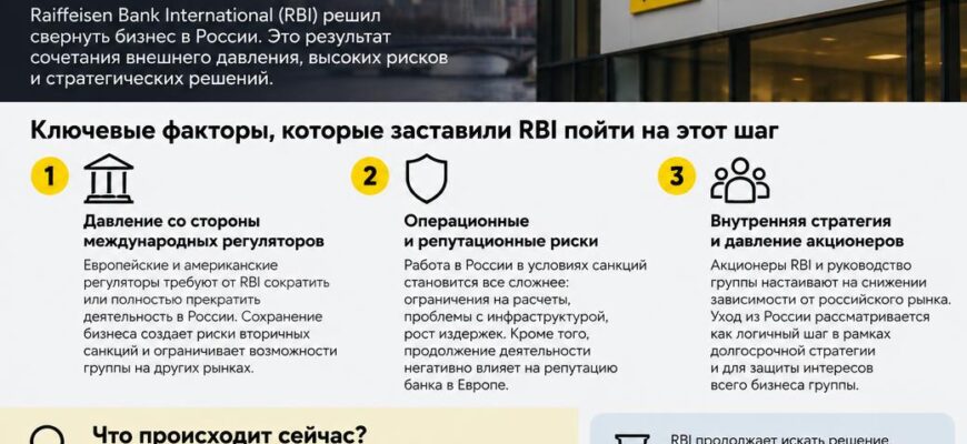 Почему уходит из России Raiffeisen Bank?