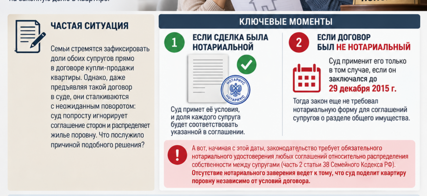 Супруги могут потерять свою долю квартиры после развода?