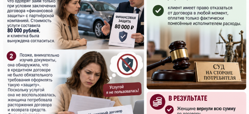 Как вернуть деньги за навязанные банком услуги