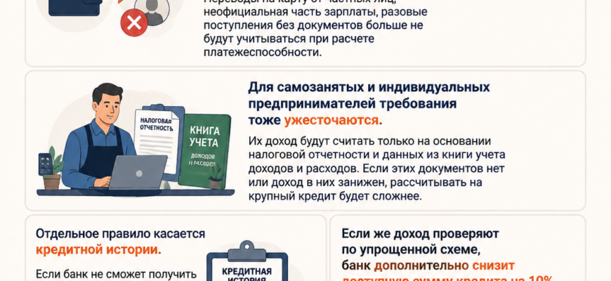 В 2026 году изменились правила оценки дохода заемщиков