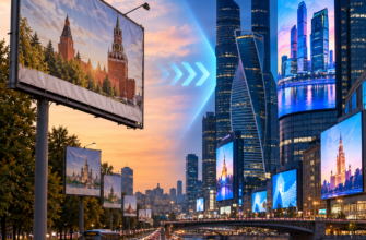 Рынок наружной рекламы Москвы: от баннеров к цифровым медианосителям