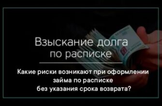 Какие риски возникают при оформлении займа только по расписке без срока возврата?
